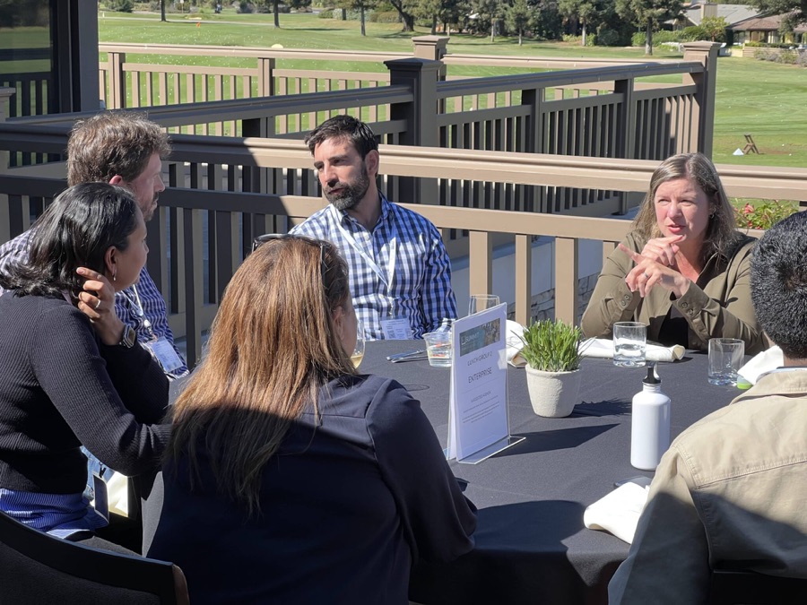 Founders talking at a Founders Network event
