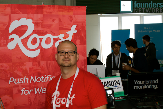 Roost at TechCrunch Disrupt Startup Alley