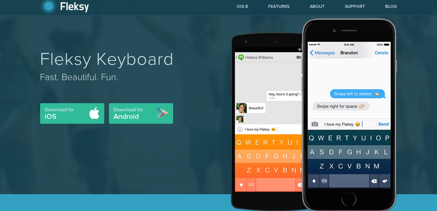 Fleksy Keyboard – Custom Colors, Faster Typing 2014-11-03 11-32-59