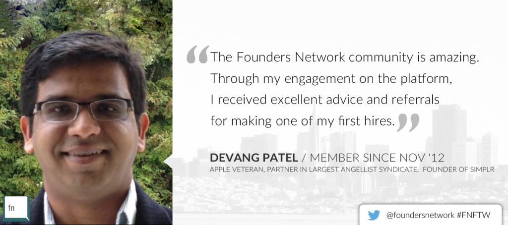Devang Patel, Founder of Simplr Saves Time through FN on Recruiting #FNFTW