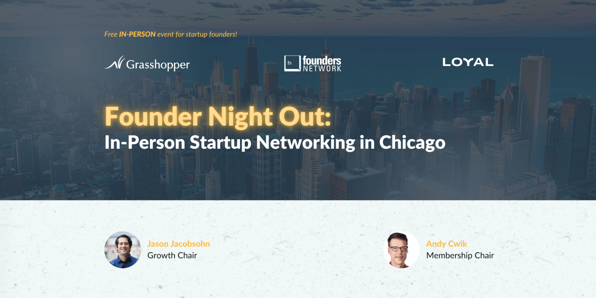 Featured image for “Founder Night Out: In-Person Startup Networking in Chicago”
